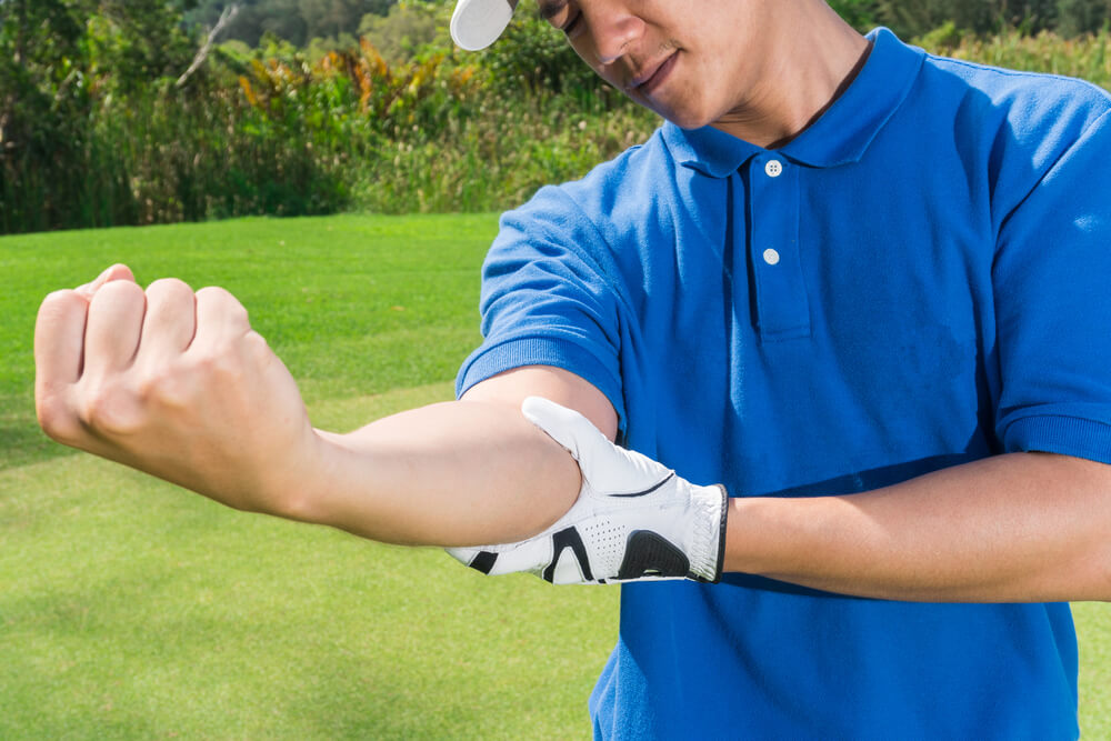 Golfer’s elbow symptoms and treatments in Winterville, NC shutterstock 514309552 golfer's elbow
